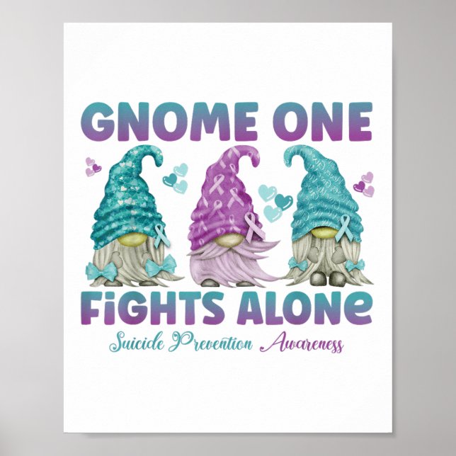 Poster Gnome Um Combate Sozinho Prevenção do Suicídio Con (Frente)