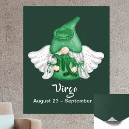Poster Gnome Virgem Cartaz de Astrologia Anjo 40" x 50"