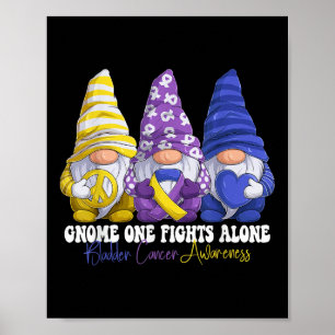 Poster Gnomias Engraçadas Bladder Cancer Conscientização 