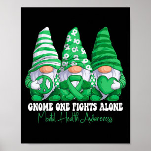 Poster Gnomies do Laço Verde do Mês de Conscientização da