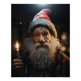 Pôster Gnomo de Natal Surpreendido