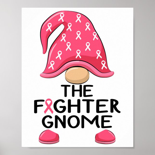 Poster Gnomo do Combatente - Gnomo da Consciência do Canc (Frente)