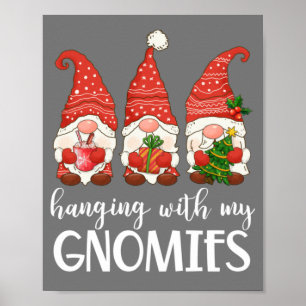 Poster Gnomo do Jardim - Natal - Saindo Com O Meu