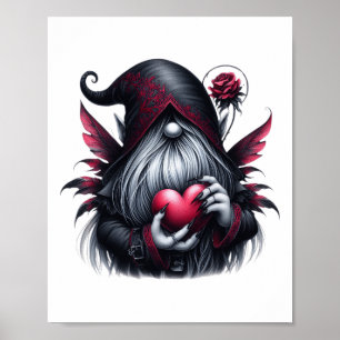 Poster Gnomo Gótico do Dia dos Namorados
