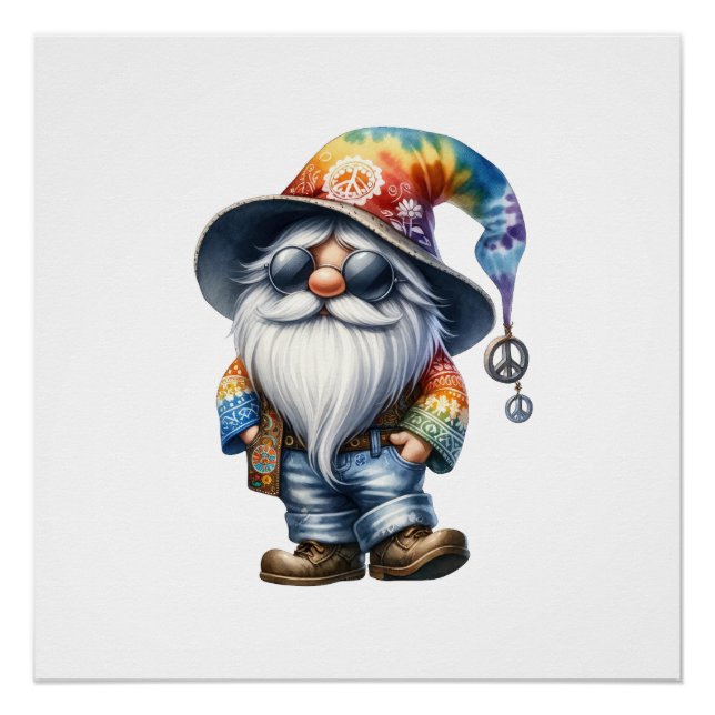 Pôster Gnomo Hippie (Frente)