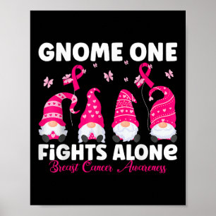 Poster Gnomo One luta sozinho contra o Cancer rosa