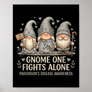 Poster Gnomo um luta sozinho contra a doença de parkinson