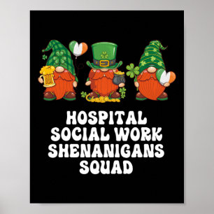 Poster Gnomos do Serviço Social Hospitalar Assistente Soc
