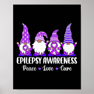 Poster Gnomos engraçadinhos Paz esperança ama epilepsia A