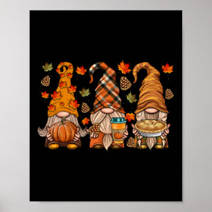 Poster Gnomos Pumpkin Spice Coffee Latte outono Do Que
