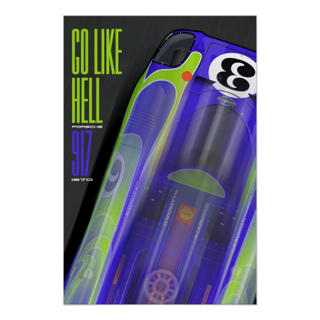 Pôster Go like Hell 917 Hippie (Frente)