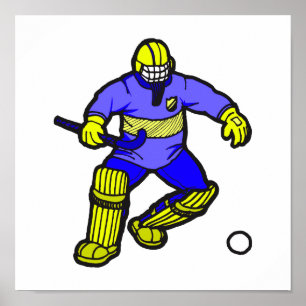 Poster Goalie do hóquei em campo