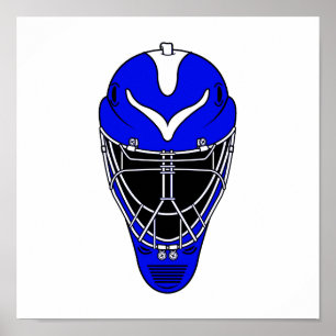 Pôster Goalie Helmet Blue