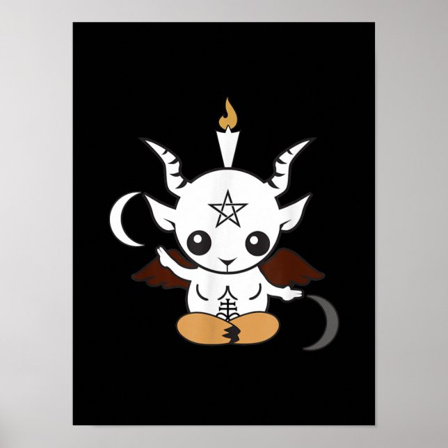 Poster Goat Baphomet Halloween Gift (Frente)