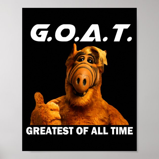 Poster Goat Greatest Of All Time Funny Meme  (Frente)
