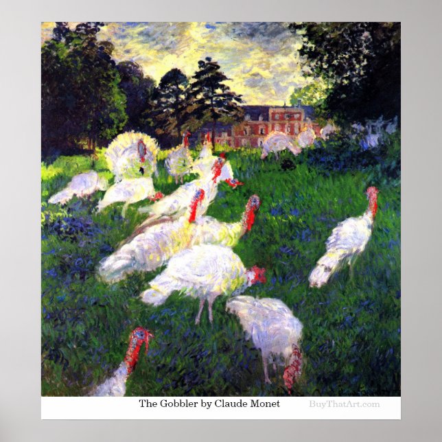 Poster Gobbler por Claude Monet (Frente)
