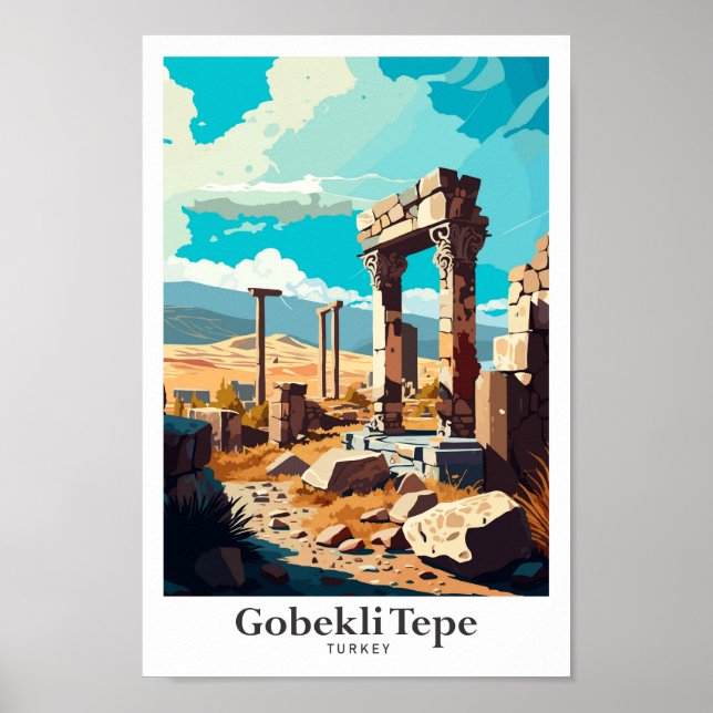 Poster Gobekli Tepe Sanliurfa Turquia Viagem (Frente)
