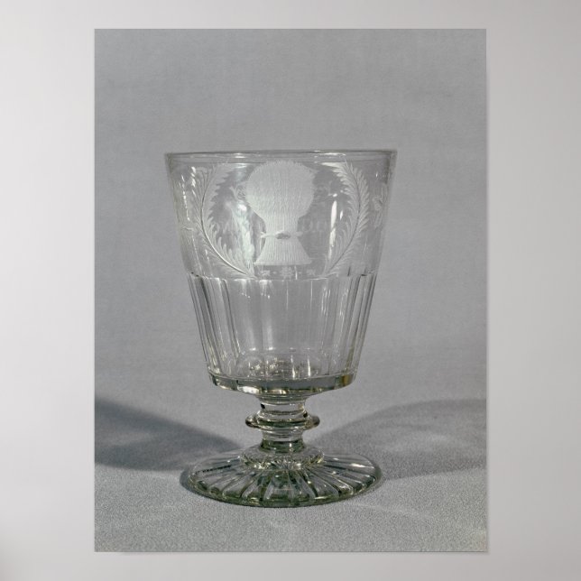 Poster Goblet gravado em roda, c.1800-25 (Frente)