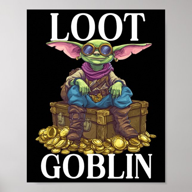 Poster Goblin do Saque do Tesouro (Frente)
