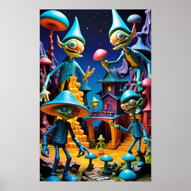 Poster Goblins de Groll-Town - Ken Gage Fantasy Art (Frente)