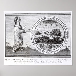 Pôster God Creating the World by Compass