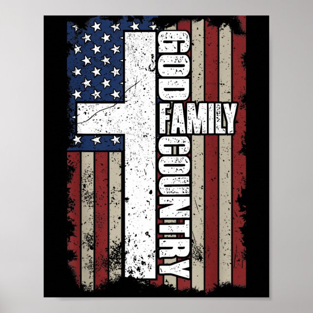 Poster God Family Country  (Frente)