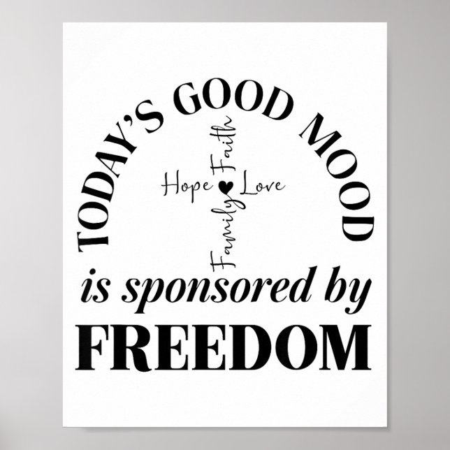 Poster God Family Country Dom Faith Dom Family Love Cross (Frente)