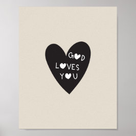 Poster God loves you
