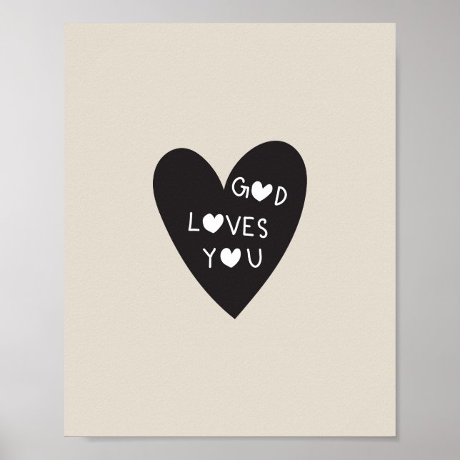 Poster God loves you (Frente)