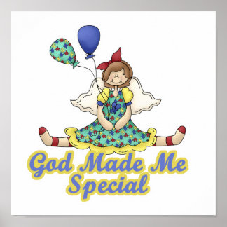 Pôster God Made Me Special-Autism Awareness