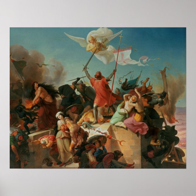 Pôster Godfrey de Bouillon, cruzador francês (Frente)