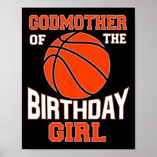Poster Godman Bysketbyll Birthday Girl Family Byller B