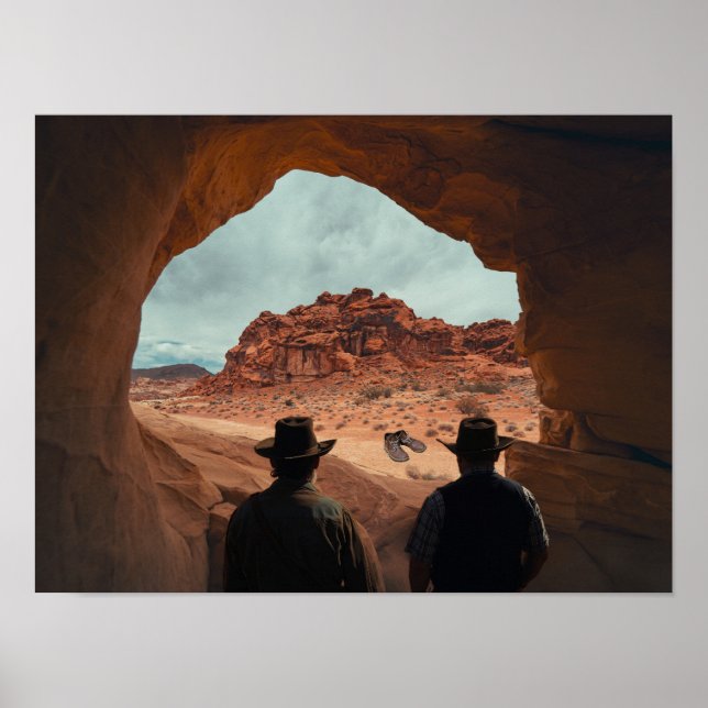 Poster Gods Boots found in desert. (Frente)