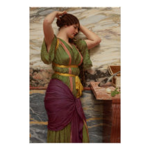 Godward Um reflexo justo CC0631 Perfect Poster