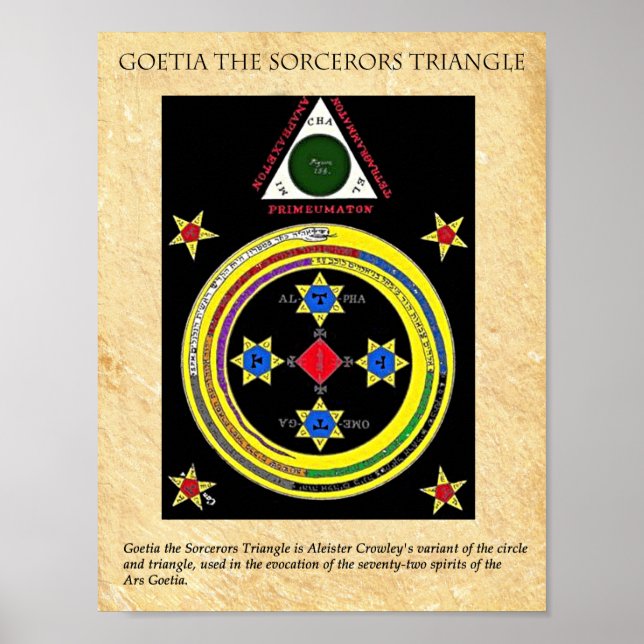 Pôster GOETIA the SORCERORS TRIANGLE (Frente)