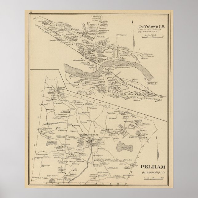 Poster Goffstown PO, Pelham (Frente)