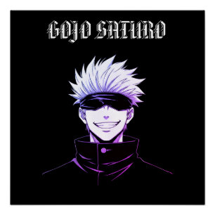 Pôster Gojo Saturo Anime