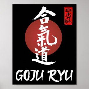 Poster Goju Ryu Karate Uniform Goju Ryu Uniform Calligrap