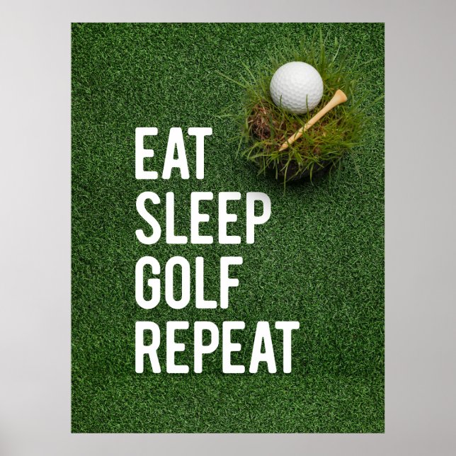 Poster Gol Funny Cotes para Golfer (Frente)