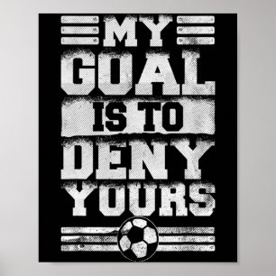 Poster Gol Vintage Meu Objetivo é Negar o Seu Retro Gol d