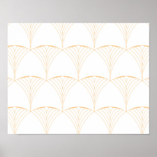 Poster Gold, elegant simple luxurious traditional pattern