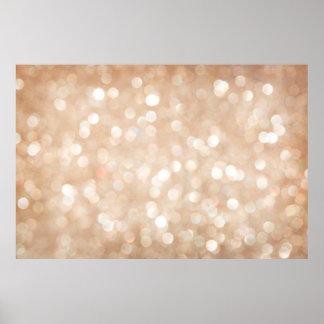 Poster Gold glitter blurred background, christmas