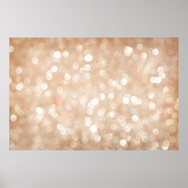 Poster Gold glitter blurred background, christmas (Frente)