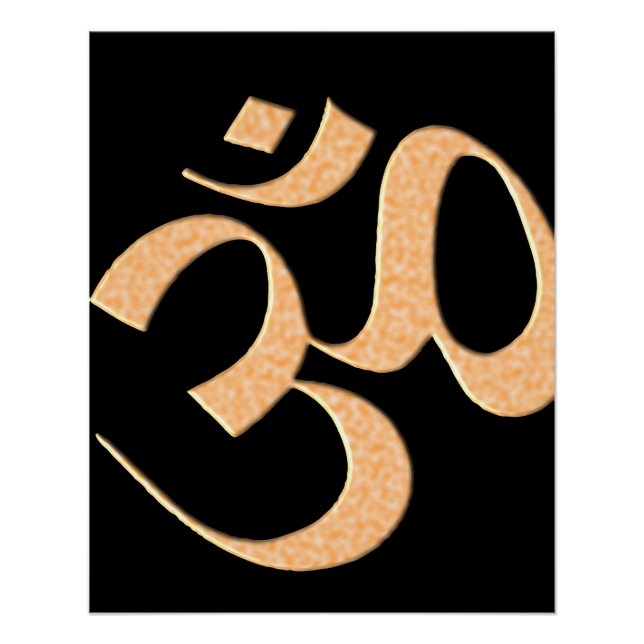 Pôster Gold Om  (Frente)