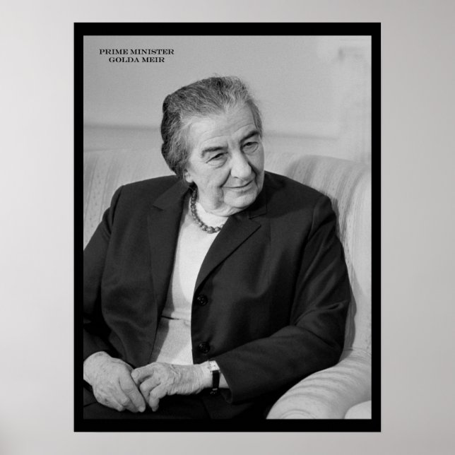 Poster Golda Meir, Primeiro-Ministro israelita (Frente)
