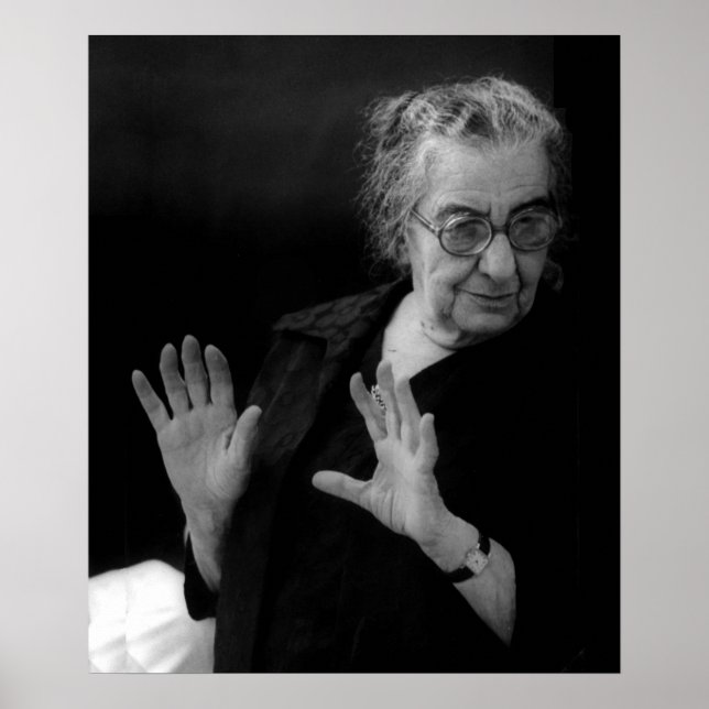 Poster Golda Meir, Primeiro-Ministro israelita (Frente)