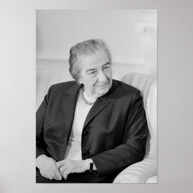 Poster Golda Meir - Primeiro-Ministro israelita (Frente)