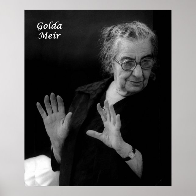 Poster Golda Meir, Primeiro-Ministro israelita (Frente)