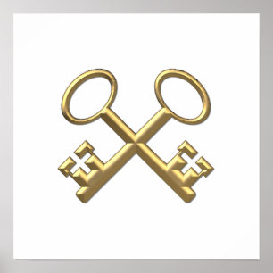 Pôster Golden "3-D" St. Peter's Keys