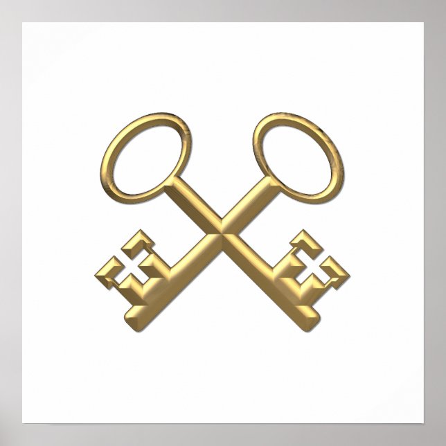 Pôster Golden "3-D" St. Peter's Keys (Frente)